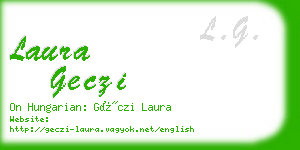 laura geczi business card